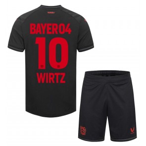 Bayer Leverkusen Florian Wirtz #10 Domaci Dres za Dječji 2023-24 Kratak Rukavima (+ kratke hlače)